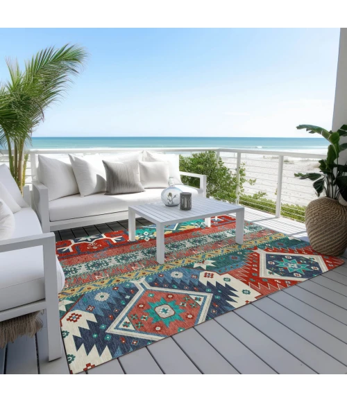Addison Rugs Chantille Red ACN1015 9ft. x 12ft. Rect. Rug