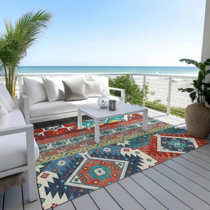 Addison Rugs Chantille Red ACN1015 8ft. x 10ft. Rect. Rug