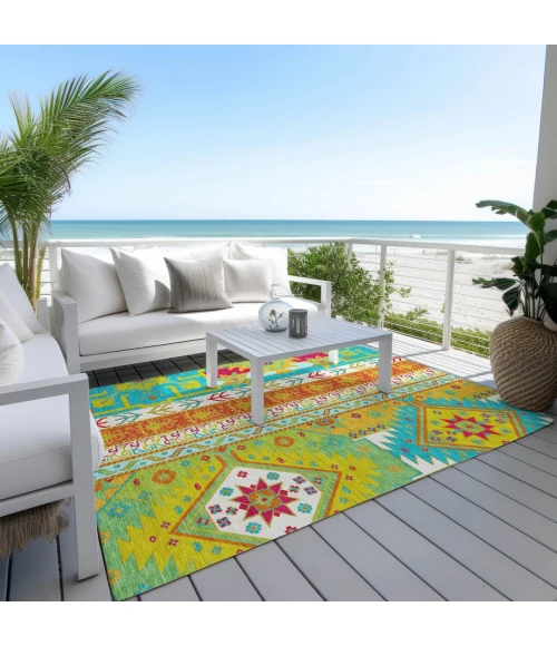 Addison Rugs Chantille Teal ACN1015 9ft. x 12ft. Rect. Rug