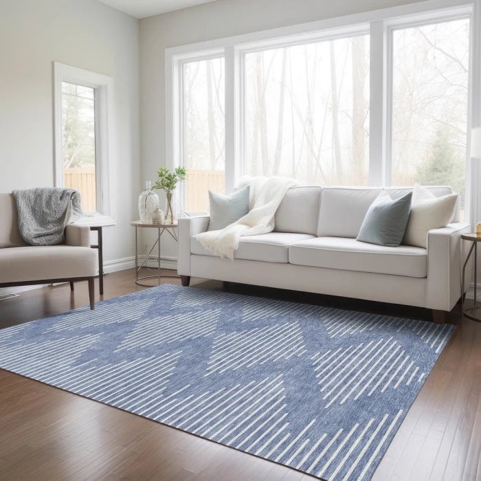 Addison Rugs Chantille Blue ACN1016 5ft. x 7ft.6in. Rect. Rug