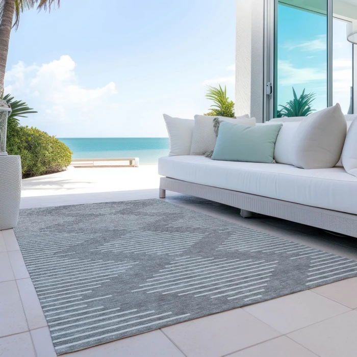 Addison Rugs Chantille Gray ACN1016 9ft. x 12ft. Rect. Rug