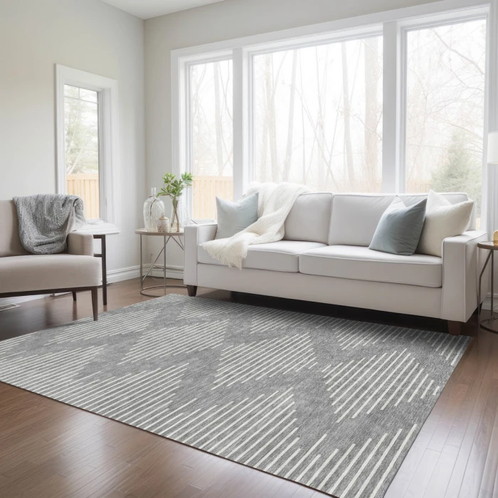 Addison Rugs Chantille Gray ACN1016 9ft. x 12ft. Rect. Rug