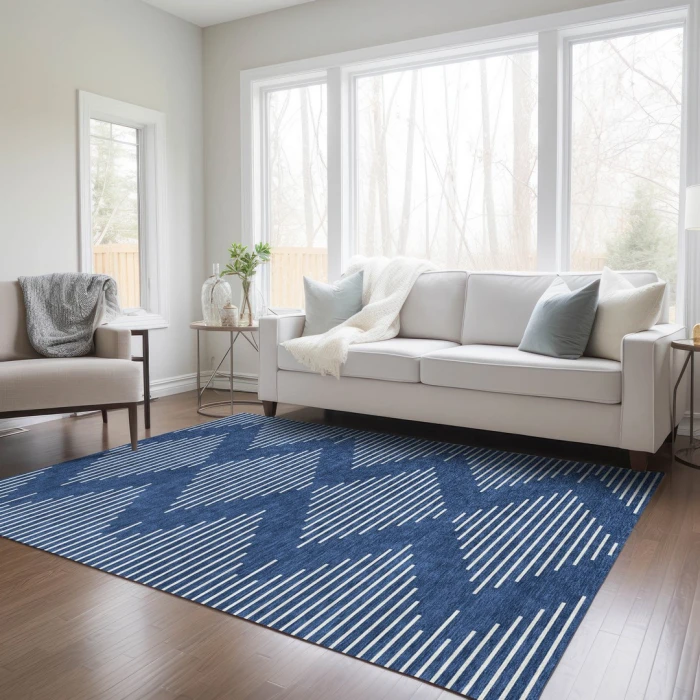 Addison Rugs Chantille Blue ACN1016 5ft. x 7ft.6in. Rect. Rug