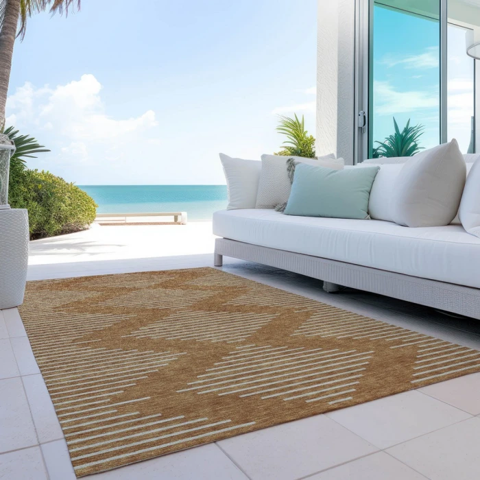 Addison Rugs Chantille Orange ACN1016 8ft. x 10ft. Rect. Rug