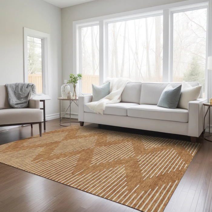 Addison Rugs Chantille Orange ACN1016 8ft. x 10ft. Rect. Rug