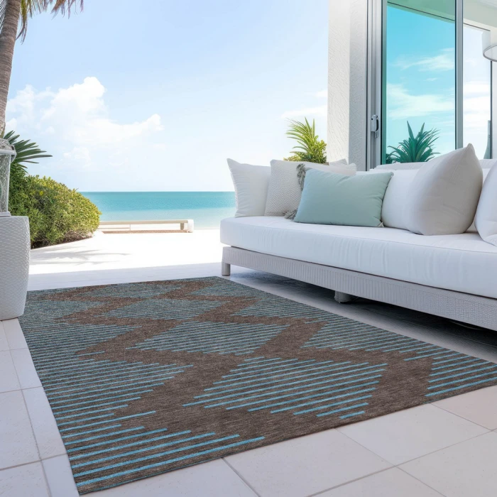 Addison Rugs Chantille Brown ACN1017 8ft. x 10ft. Rect. Rug