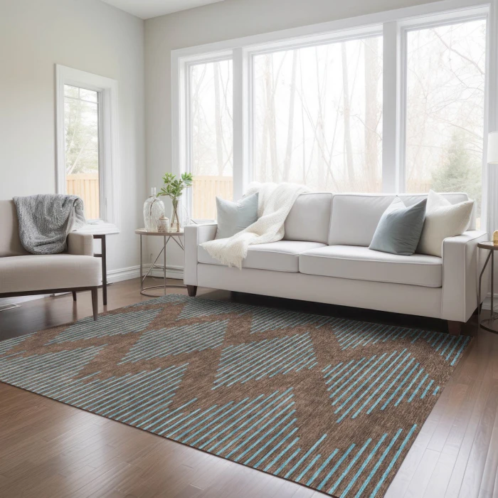 Addison Rugs Chantille Brown ACN1017 8ft. x 10ft. Rect. Rug