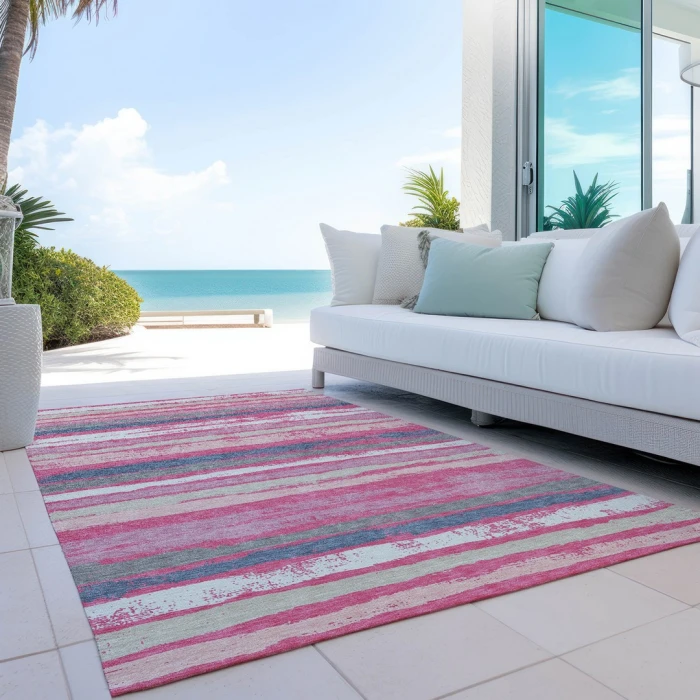 Addison Rugs Chantille Pink ACN1019 9ft. x 12ft. Rect. Rug