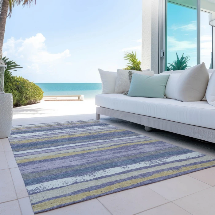 Addison Rugs Chantille Purple ACN1019 5ft. x 7ft.6in. Rect. Rug