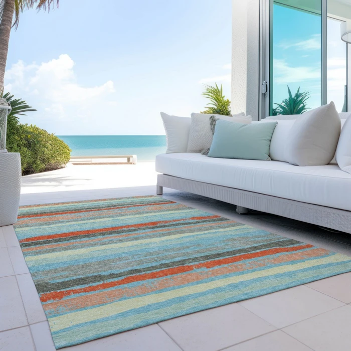 Addison Rugs Chantille Blue ACN1019 5ft. x 7ft.6in. Rect. Rug