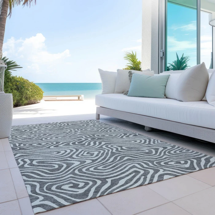 Addison Rugs Chantille Gray ACN1020 9ft. x 12ft. Rect. Rug