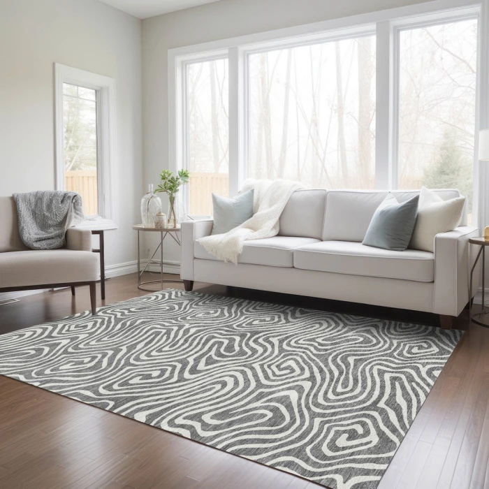 Addison Rugs Chantille Gray ACN1020 9ft. x 12ft. Rect. Rug