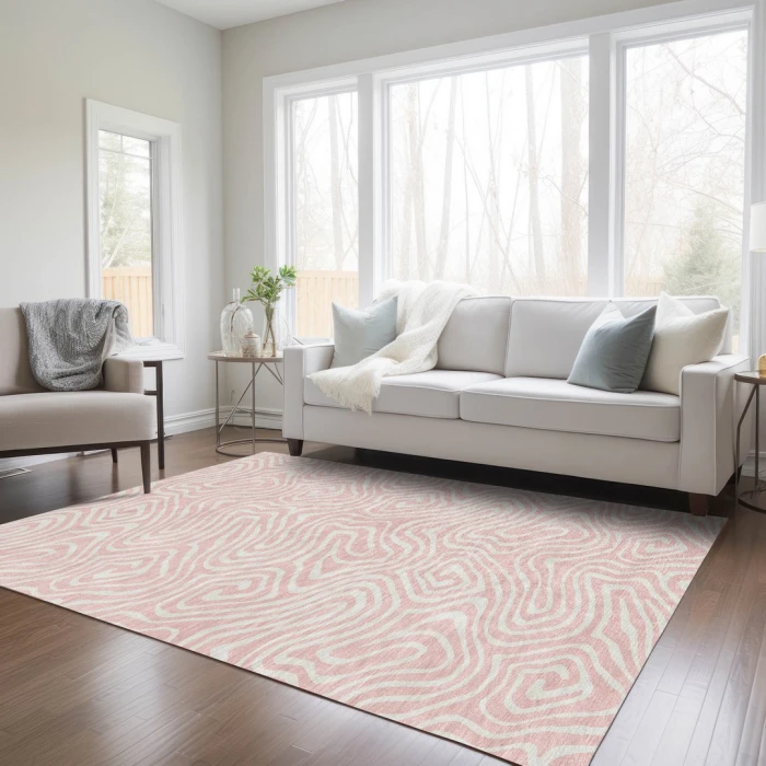 Addison Rugs Chantille Pink ACN1020 9ft. x 12ft. Rect. Rug