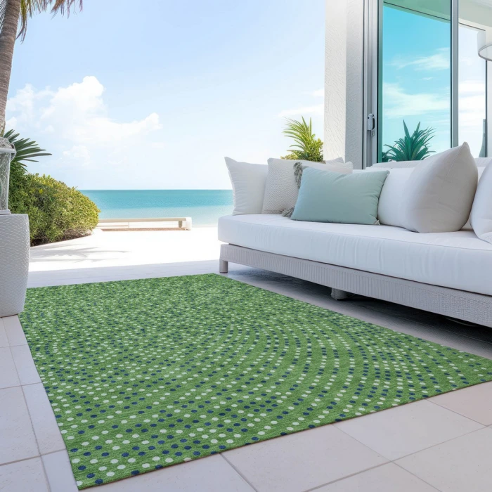 Addison Rugs Chantille Green ACN1021 5ft. x 7ft.6in. Rect. Rug