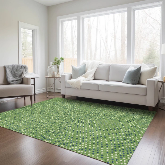 Addison Rugs Chantille Green ACN1021 5ft. x 7ft.6in. Rect. Rug