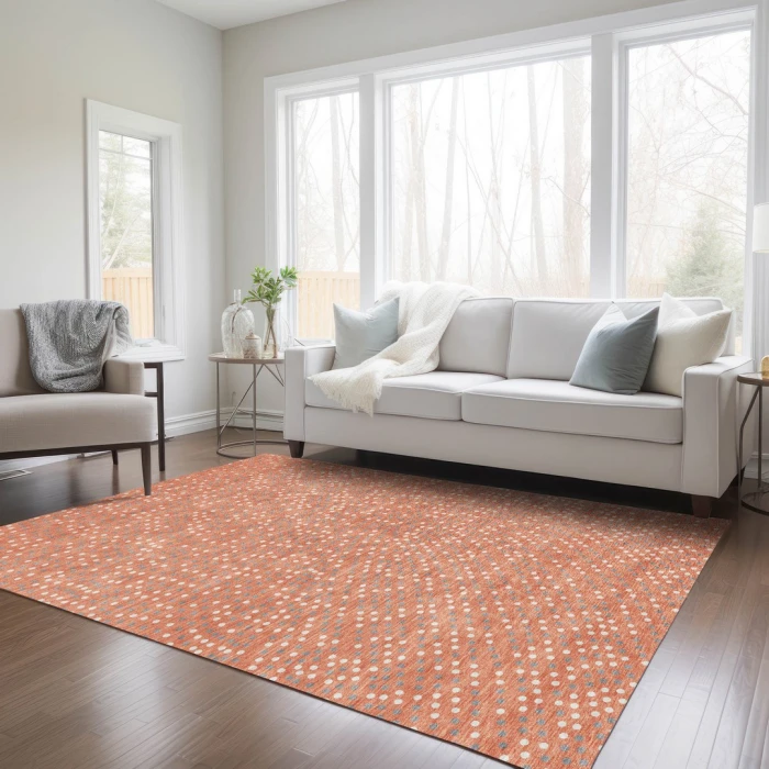 Addison Rugs Chantille Orange ACN1021 5ft. x 7ft.6in. Rect. Rug