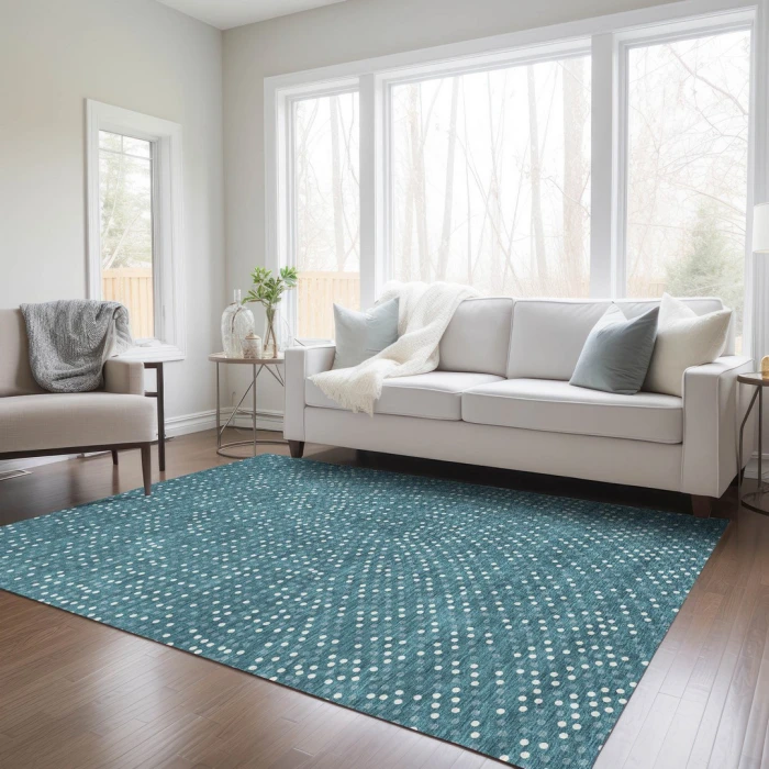 Addison Rugs Chantille Teal ACN1021 9ft. x 12ft. Rect. Rug