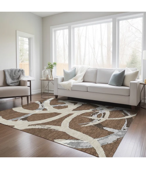 Addison Rugs Chantille Brown ACN1022 9ft. x 12ft. Rect. Rug