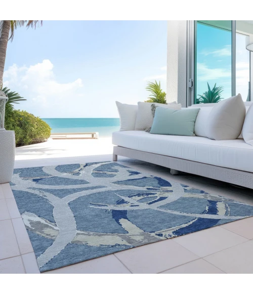 Addison Rugs Chantille Blue ACN1022 5ft. x 7ft.6in. Rect. Rug