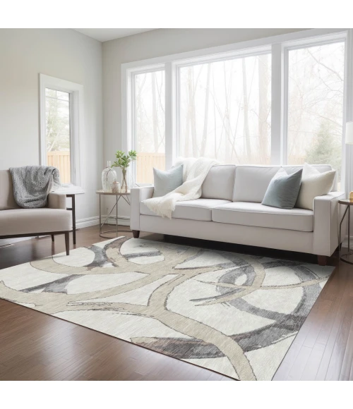 Addison Rugs Chantille Ivory ACN1022 5ft. x 7ft.6in. Rect. Rug