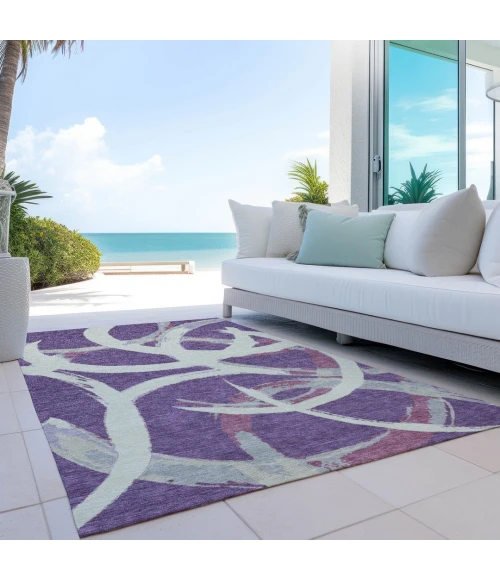 Addison Rugs Chantille Purple ACN1022 9ft. x 12ft. Rect. Rug