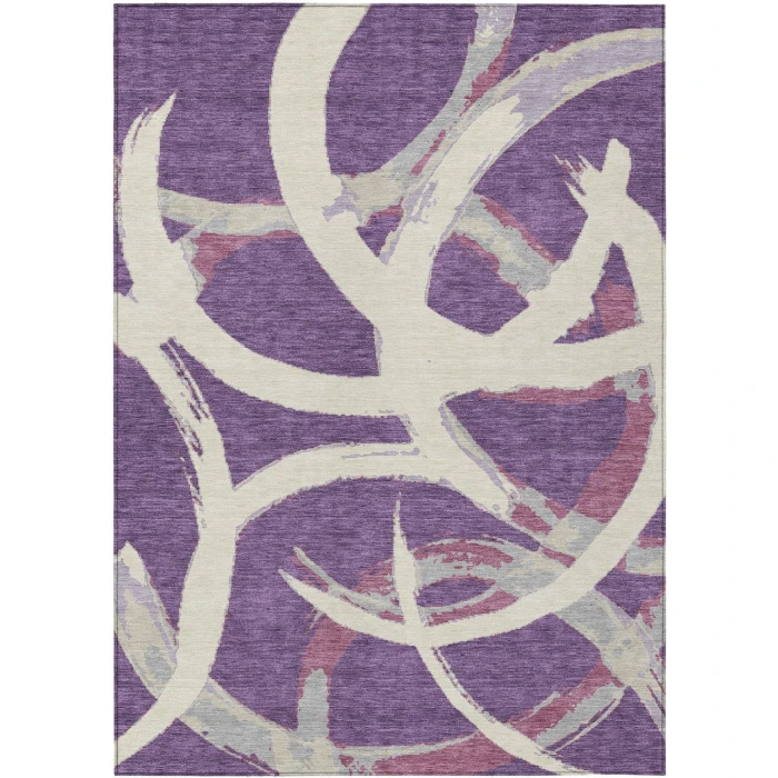 Addison Rugs Chantille Purple ACN1022 5ft. x 7ft.6in. Rect. Rug