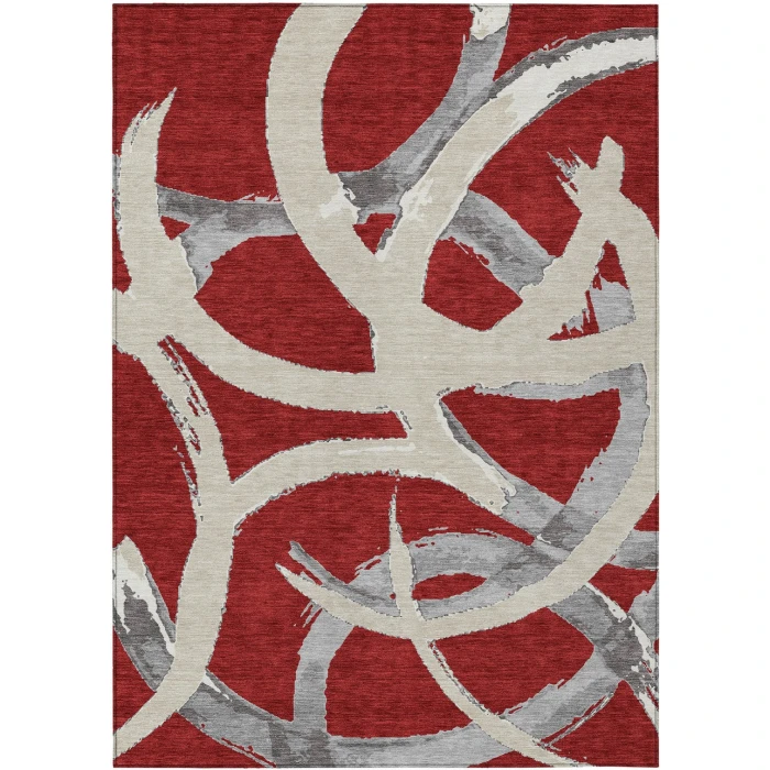 Addison Rugs Chantille Red ACN1022 5ft. x 7ft.6in. Rect. Rug