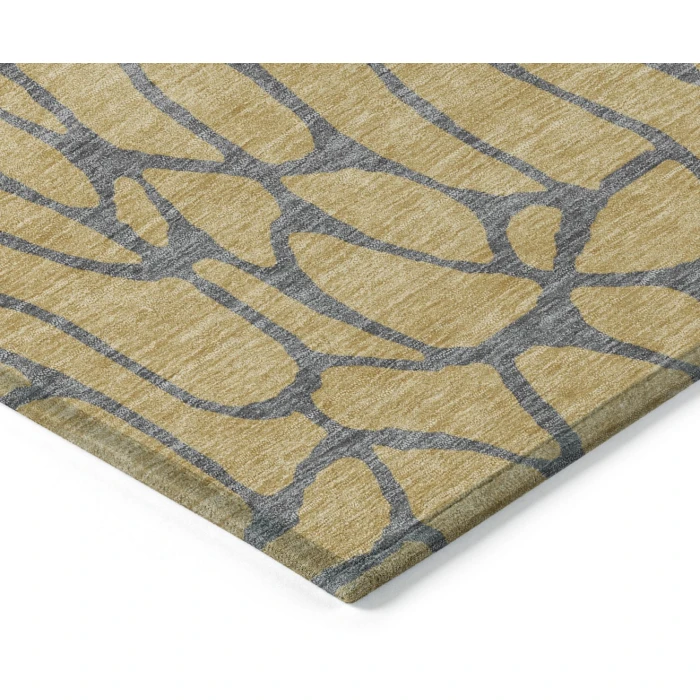 Addison Rugs Chantille Gold ACN1023 5ft. x 7ft.6in. Rect. Rug