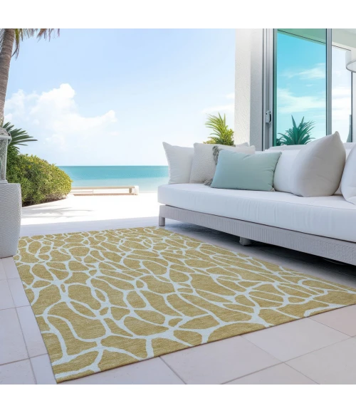 Addison Rugs Chantille Gold ACN1024 5ft. x 7ft.6in. Rect. Rug