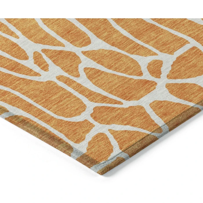 Addison Rugs Chantille Orange ACN1024 8ft. x 10ft. Rect. Rug