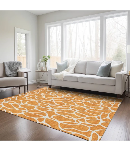 Addison Rugs Chantille Orange ACN1024 5ft. x 7ft.6in. Rect. Rug