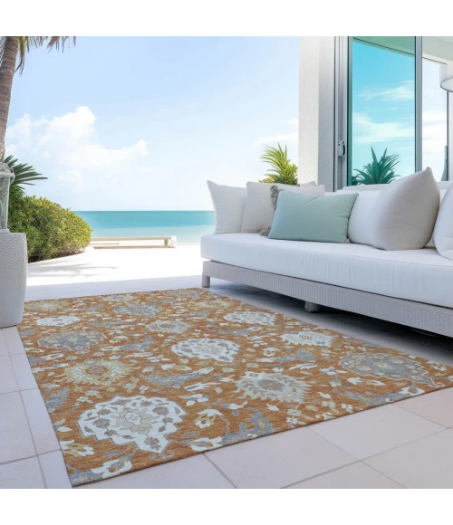 Addison Rugs Chantille Orange ACN1026 5ft. x 7ft.6in. Rect. Rug