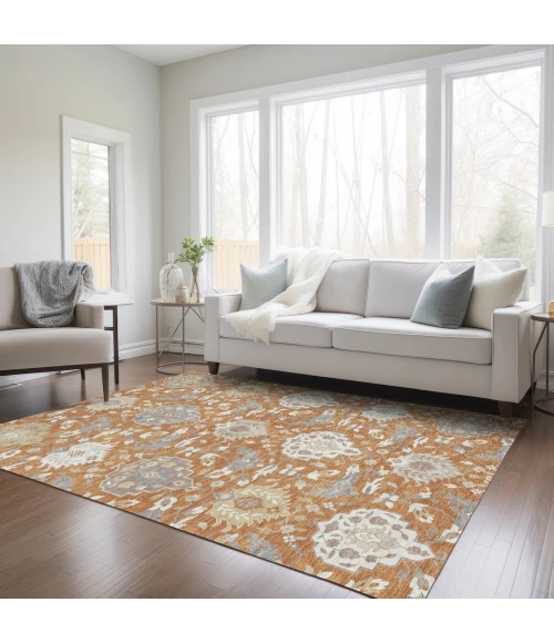 Addison Rugs Chantille Orange ACN1026 5ft. x 7ft.6in. Rect. Rug