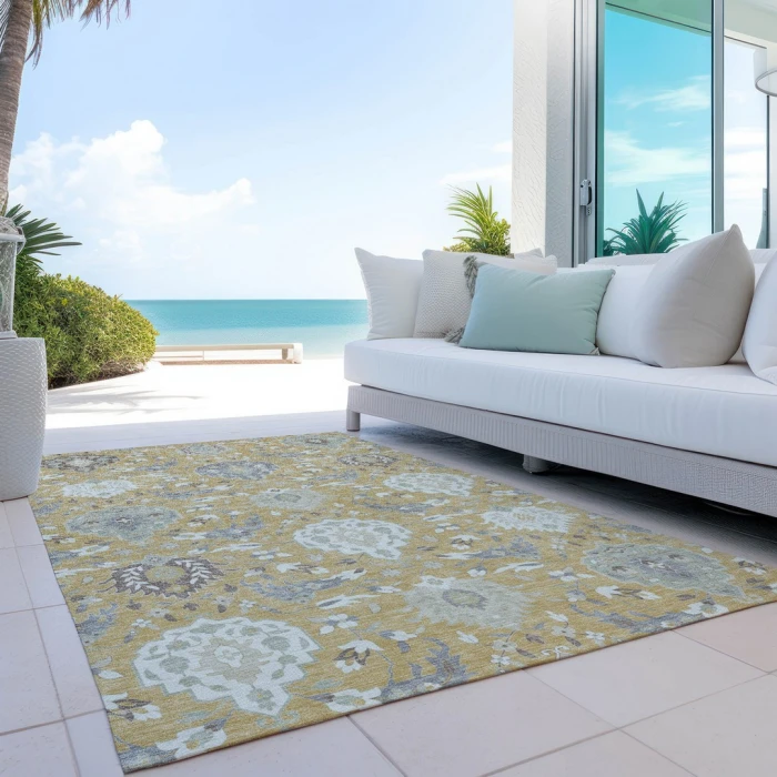 Addison Rugs Chantille Gold ACN1026 8ft. x 10ft. Rect. Rug