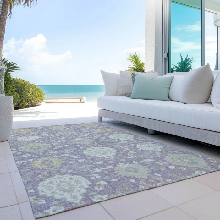 Addison Rugs Chantille Purple ACN1026 5ft. x 7ft.6in. Rect. Rug
