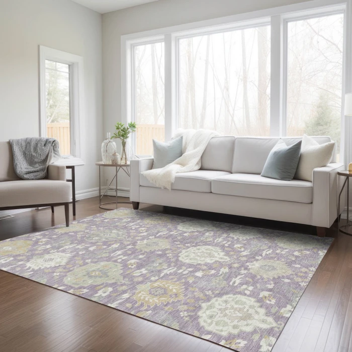 Addison Rugs Chantille Purple ACN1026 5ft. x 7ft.6in. Rect. Rug