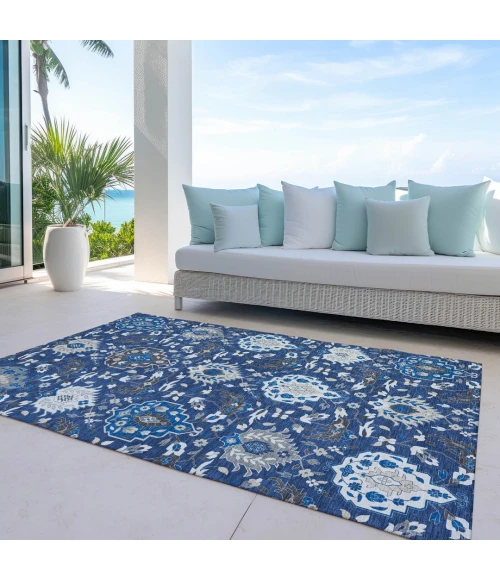 Addison Rugs Chantille Blue ACN1026 9ft. x 12ft. Rect. Rug