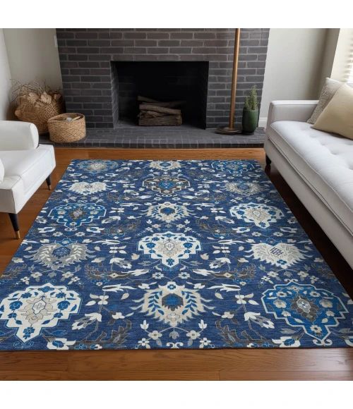 Addison Rugs Chantille Blue ACN1026 9ft. x 12ft. Rect. Rug