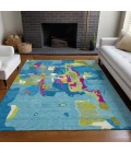 Addison Rugs Chantille Teal ACN1028 5ft. x 7ft.6in. Rect. Rug