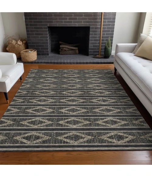Addison Rugs Chantille Black ACN1029 9ft. x 12ft. Rect. Rug