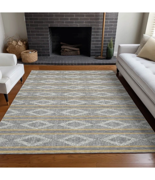 Addison Rugs Chantille Gray ACN1029 9ft. x 12ft. Rect. Rug