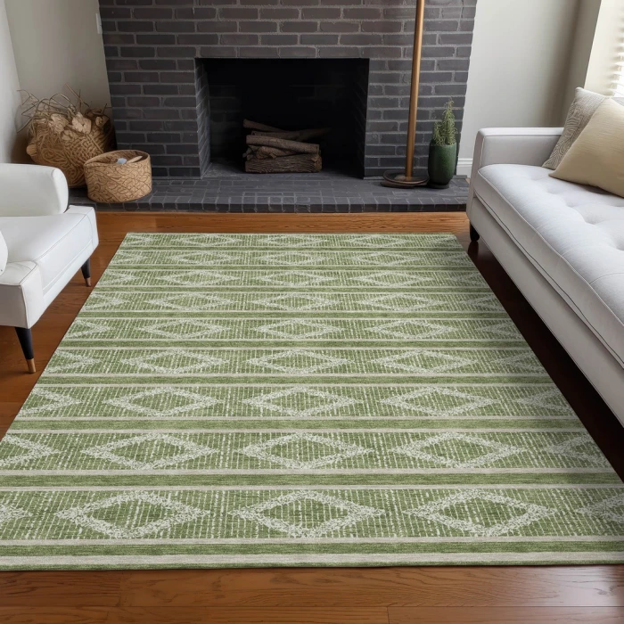 Addison Rugs Chantille Green ACN1029 5ft. x 7ft.6in. Rect. Rug