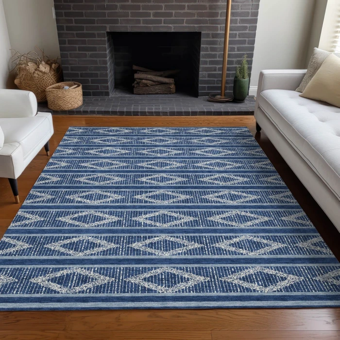 Addison Rugs Chantille Blue ACN1029 8ft. x 10ft. Rect. Rug