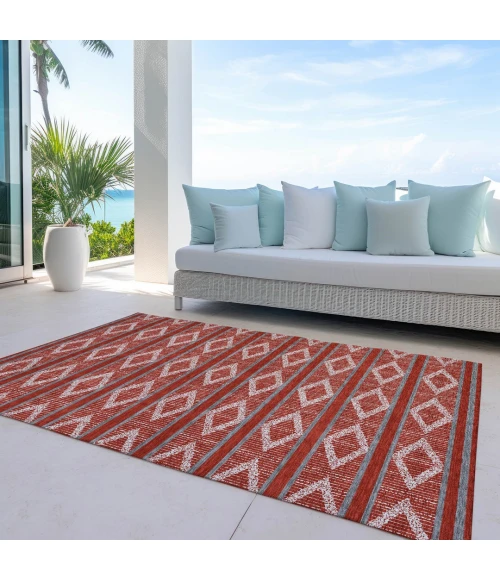 Addison Rugs Chantille Red ACN1029 9ft. x 12ft. Rect. Rug