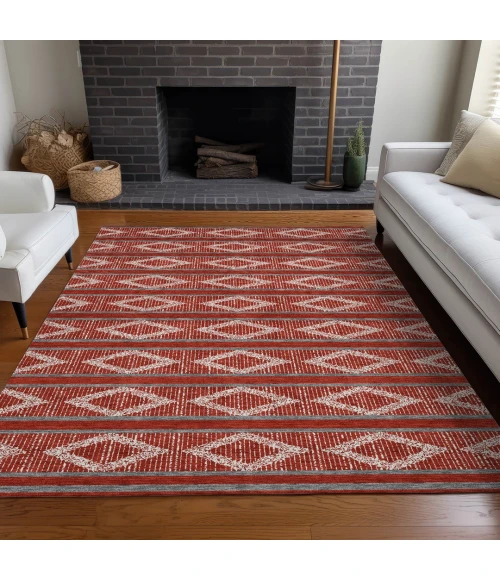 Addison Rugs Chantille Red ACN1029 9ft. x 12ft. Rect. Rug