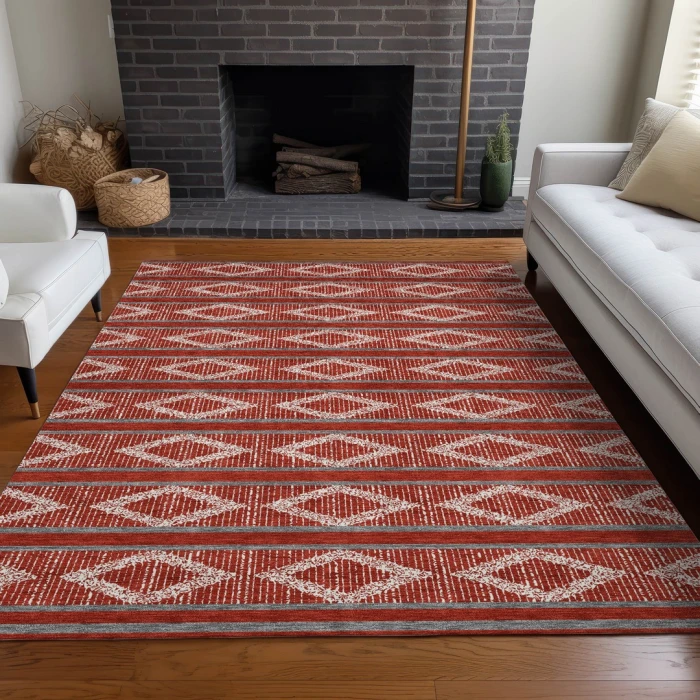 Addison Rugs Chantille Red ACN1029 5ft. x 7ft.6in. Rect. Rug