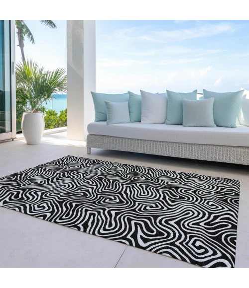 Addison Rugs Chantille Black ACN1030 5ft. x 7ft.6in. Rect. Rug