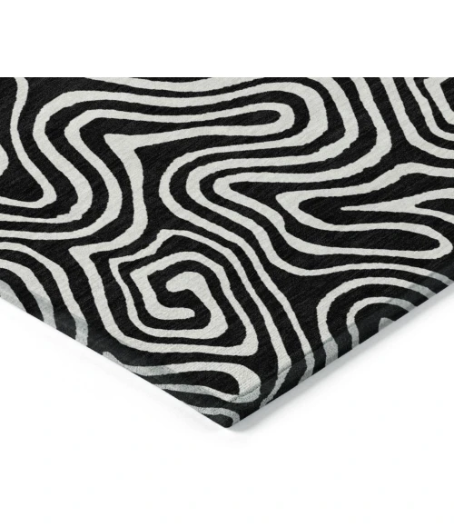 Addison Rugs Chantille Black ACN1030 5ft. x 7ft.6in. Rect. Rug