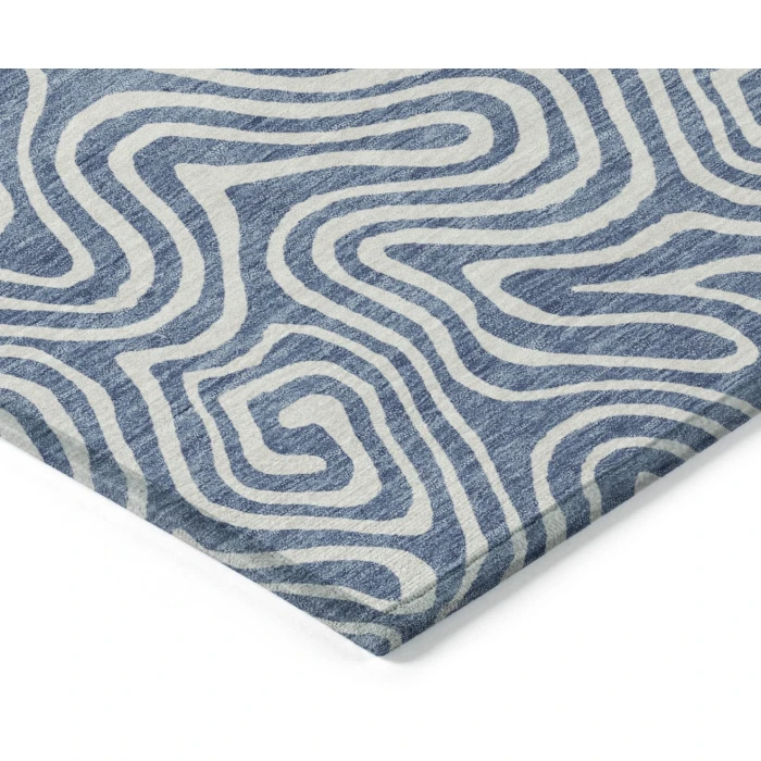 Addison Rugs Chantille Blue ACN1030 8ft. x 10ft. Rect. Rug