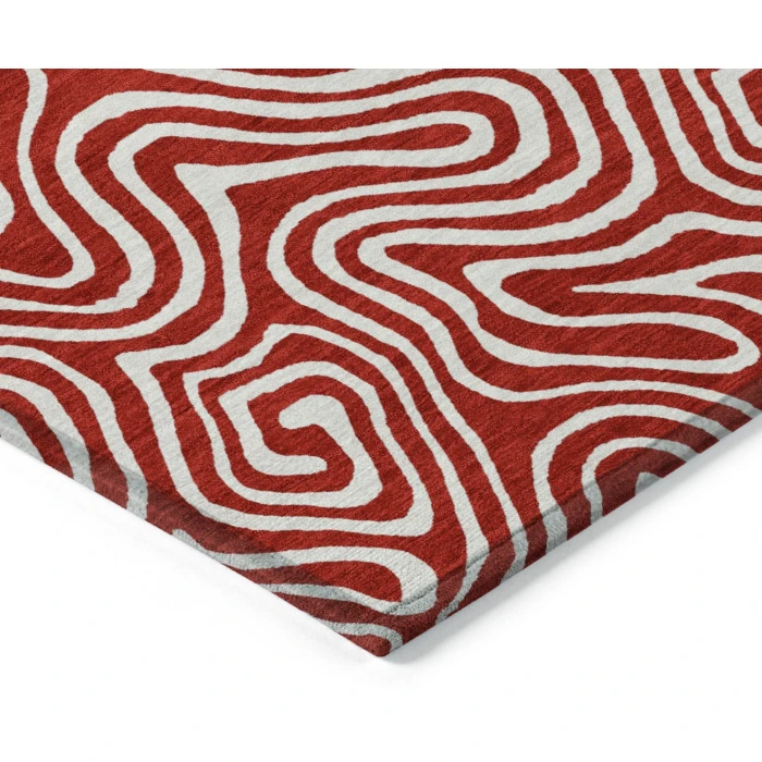 Addison Rugs Chantille Red ACN1030 5ft. x 7ft.6in. Rect. Rug